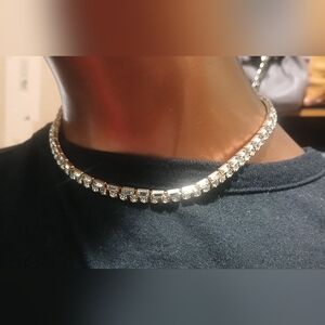 NWT Christian Siriano Crystal Tennis Choker Necklace